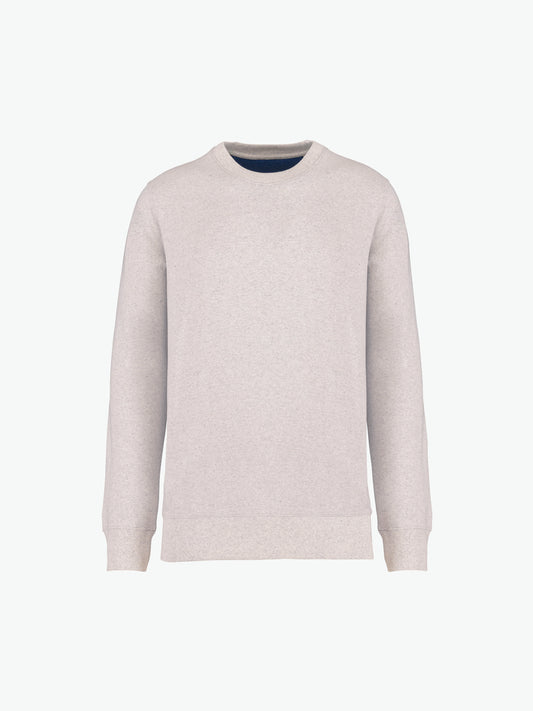 Native Spirit NS410 Sweater met ronde hals - Recycled Cream Heather Duurzame Sweater Native Spirit XXS