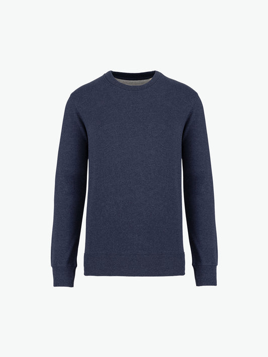 Native Spirit NS410 Sweater met ronde hals - Recycled Navy Heather Duurzame Sweater Native Spirit XXS