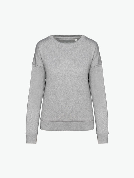Native Spirit NS420 Sweater met ronde hals - Moon Grey Heather Duurzame Sweater Native Spirit