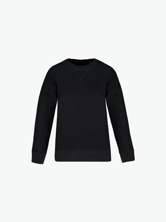 Native Spirit NS420 Sweater met ronde hals - Black Duurzame Sweater Native Spirit