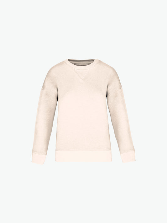 Native Spirit NS420 Sweater met ronde hals - Ivory Duurzame Sweater Native Spirit