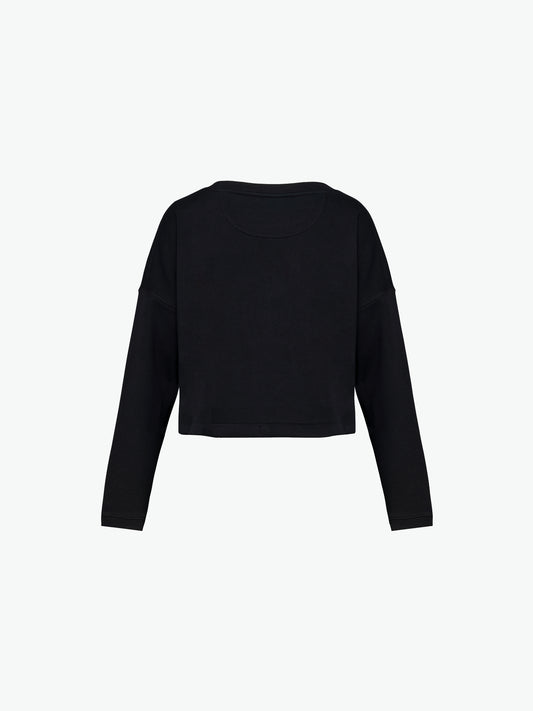 Native Spirit NS429 Sweater met ronde hals - Black Duurzame Sweater women Native Spirit
