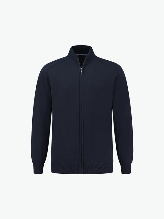 Santino Plano Zip Cardigan - Navy Vest Santino S