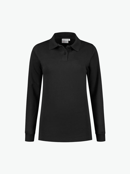 Santino Rick Ladies Polosweater - Zwart Polosweater Dames Santino XS