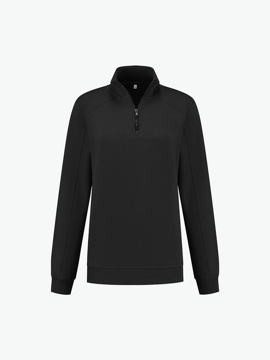 Santino Roswell Ladies Zipsweater - Zwart Sweater Dames Santino XS