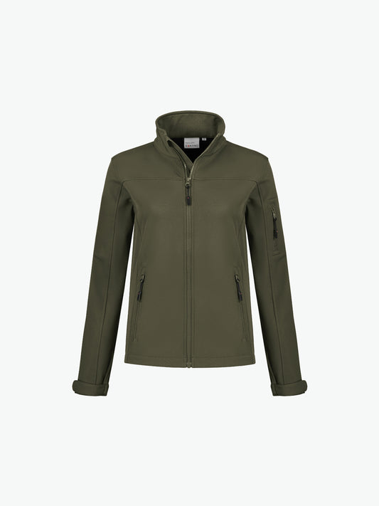 Santino Santo Ladies Softshell Jacket - Army Softshell Jas Dames Santino XS