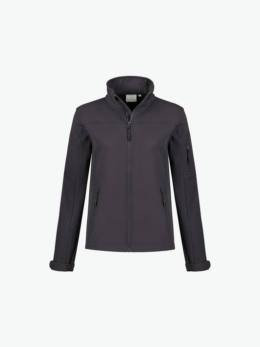 Santino Santo Ladies Softshell Jacket - Grijs Softshell Jas Dames Santino XS