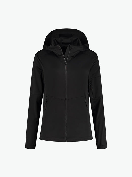Santino Seattle Ladies Softshell Jacket - Zwart Softshell Jas Dames Santino XS