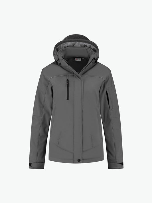 Santino Stockholm Ladies Softshell Jacket - Grijs Softshell Jas Dames Santino XS