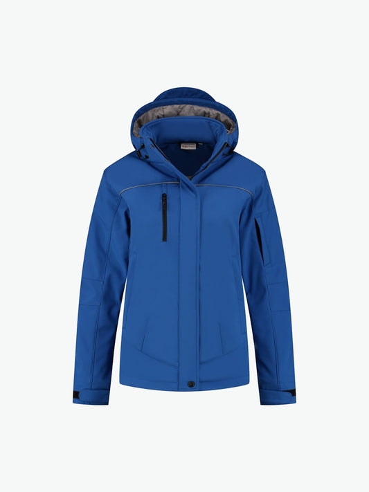 Santino Stockholm Ladies Softshell Jacket - Blauw Softshell Jas Dames Santino XS