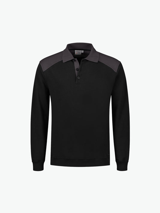 Santino Tesla Polosweater - Zwart / Grijs Polosweater Santino S