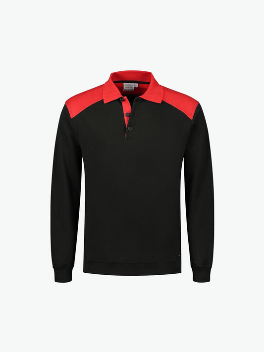 Santino Tesla Polosweater - Zwart / Rood Polosweater Santino S