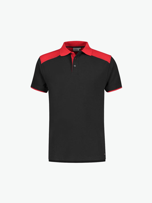 Santino Tivoli Poloshirt - Zwart / Rood Polo Santino XS
