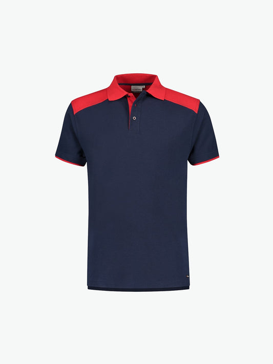 Santino Tivoli Poloshirt - Navy / Rood Polo Santino XS