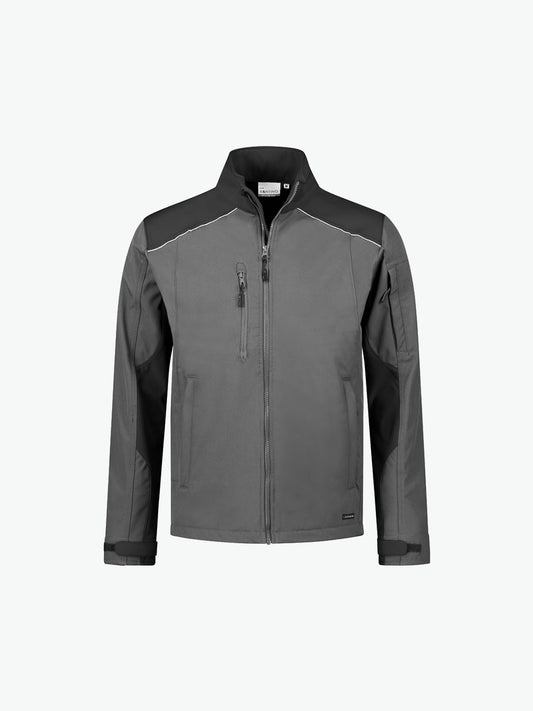 Santino Tour Softshell Jacket - Grijs / Zwart Softshell Jas Santino S