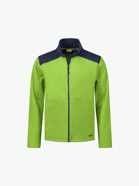 Santino Trento Fleecejack - Lime / Navy Fleece Jas Santino S