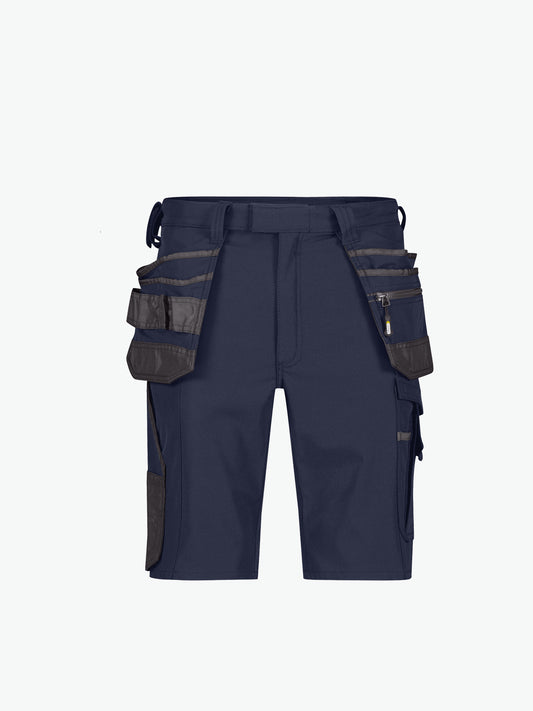 Dassy Aurax Holsterzakkenshort met stretch - Nachtblauw/Antracietgrijs Werkbroek Dassy