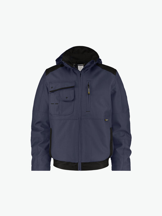 Dassy Austin Canvas winterjas - Nachtblauw/Zwart Werkjas Dassy