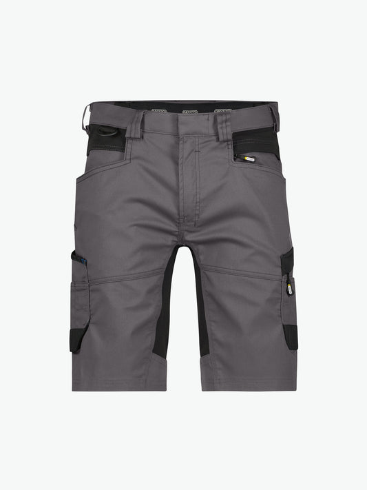 Dassy Axis Werkshort met stretch - Antracietgrijs/Zwart Werkbroek Dassy