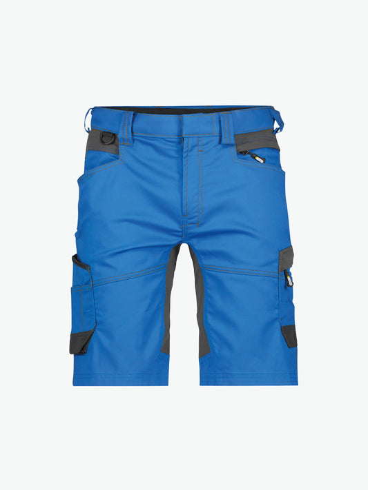 Dassy Axis Werkshort met stretch - Azuurblauw/Antracietgrijs Werkbroek Dassy