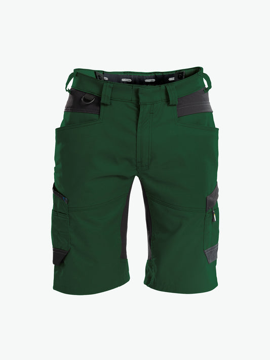 Dassy Axis Werkshort met stretch - Flessengroen/Zwart Werkbroek Dassy