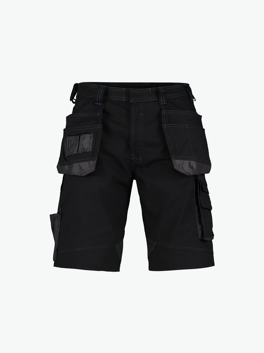 Dassy Bionic Holsterzakkenshort - Zwart/Antracietgrijs Werkbroek Dassy
