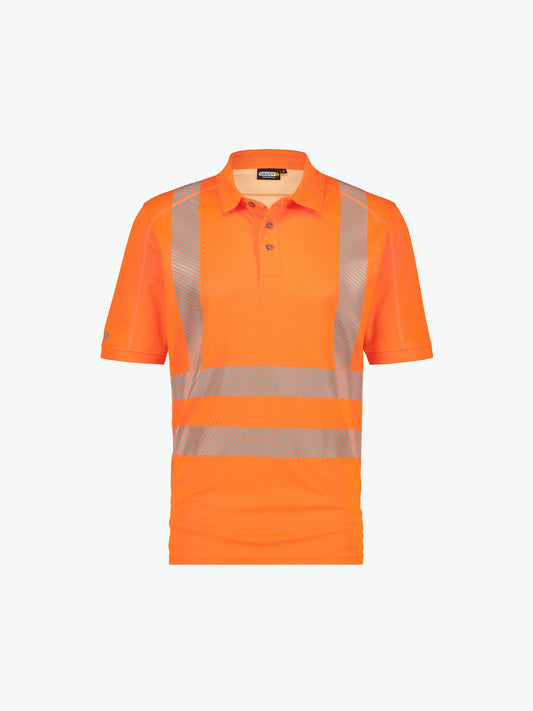 Dassy Brandon Hogezichtbaarheids-uv-polo - Fluo-Oranje Werkpolo HiVis Dassy
