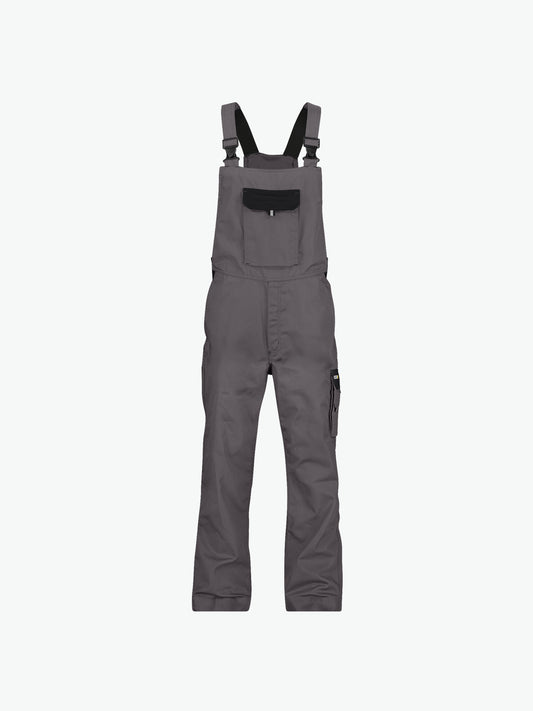 Dassy Calais Tweekleurige bretelbroek - Cementgrijs/Zwart Werkbroek Dassy