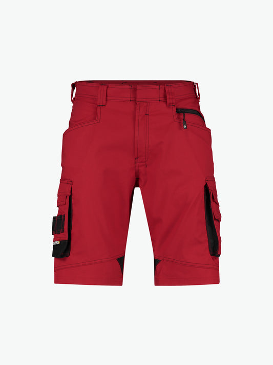 Dassy Cosmic Werkshort - Rood/Zwart Werkbroek Dassy