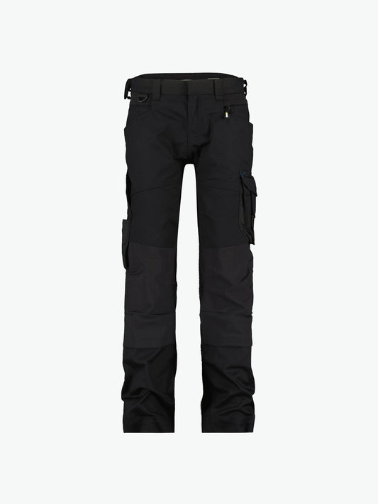 Dassy Dynax Women Werkbroek met stretch en kniezakken voor dames - Zwart Werkbroek Dames Dassy
