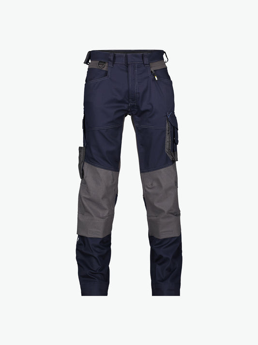 Dassy Dynax Werkbroek met stretch en kniezakken - Nachtblauw/Antracietgrijs Werkbroek Dassy