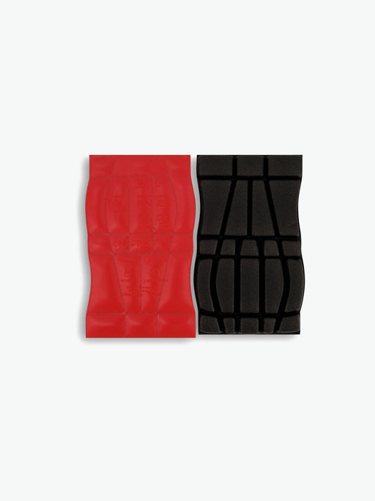 Dassy Fides Gecertificeerde kniebeschermers (Type 2, level 1) - Rood/Zwart Kniebeschermer Dassy