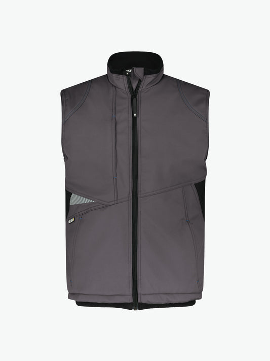 Dassy Fusion Softshell bodywarmer - Antracietgrijs/Zwart Werkvest Dassy