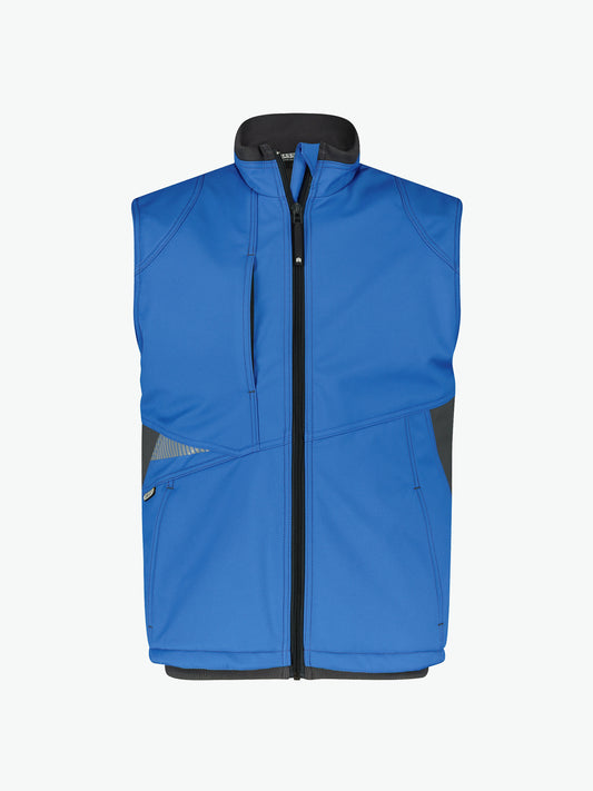 Dassy Fusion Softshell bodywarmer - Azuurblauw/Antracietgrijs Werkvest Dassy
