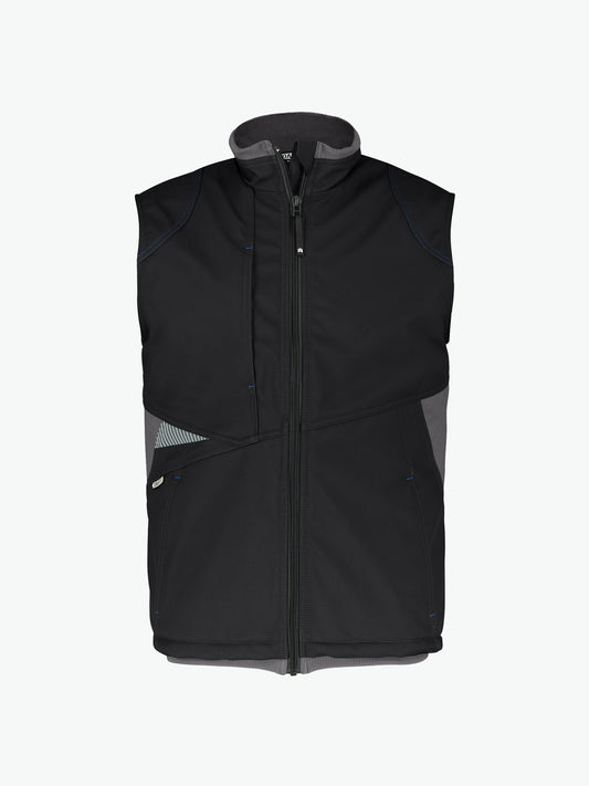Dassy Fusion Softshell bodywarmer - Zwart/Antracietgrijs Werkvest Dassy