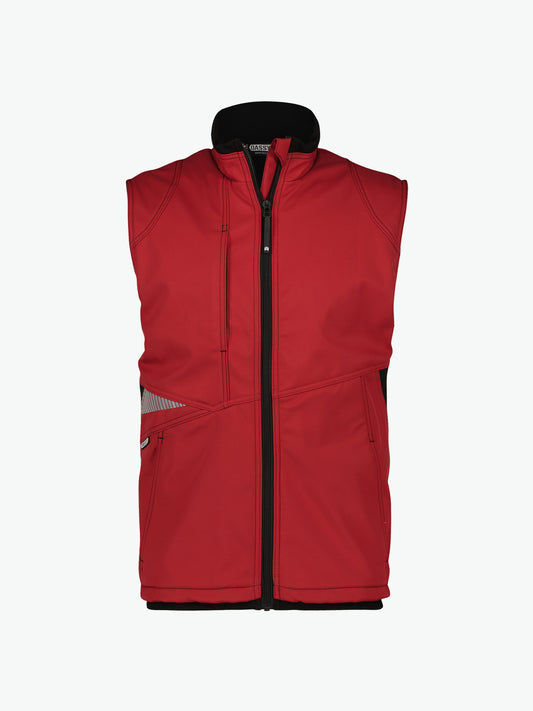 Dassy Fusion Softshell bodywarmer - Rood/Zwart Werkvest Dassy