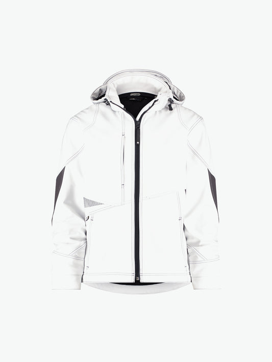 Dassy Gravity Softshelljas - Wit/Antracietgrijs Werkjas Softshell Dassy
