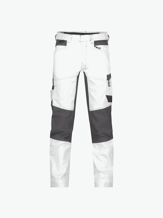 Dassy Helix Painters Schildersbroek met stretch - Wit/Antracietgrijs Werkbroek Dassy