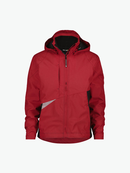 Dassy Hyper Wind- en waterdichte werkjas - Rood/Zwart Werkjas Dassy