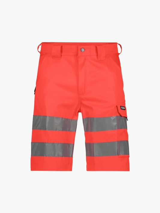 Dassy Idaho Hogezichtbaarheidsshort - Fluorood Korte Broek HiVis Dassy