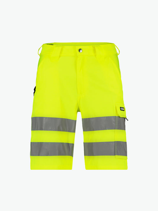 Dassy Idaho Hogezichtbaarheidsshort - Fluogeel Korte Broek HiVis Dassy