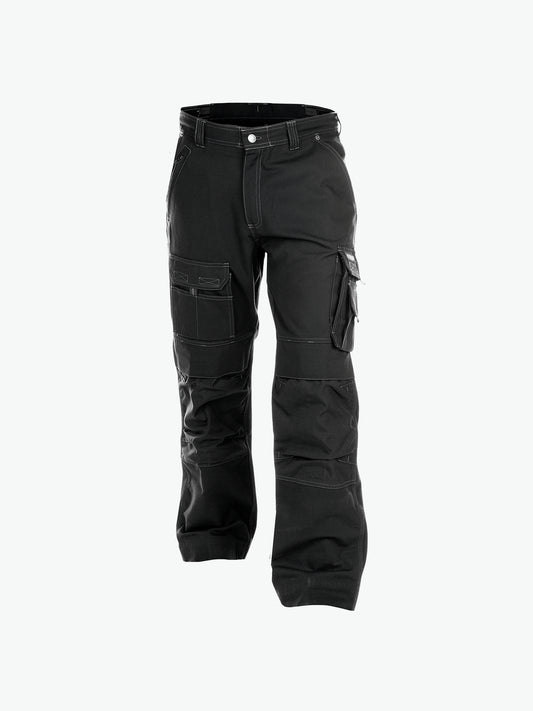 Dassy Jackson Canvas werkbroek met kniezakken - Zwart Werkbroek Dassy