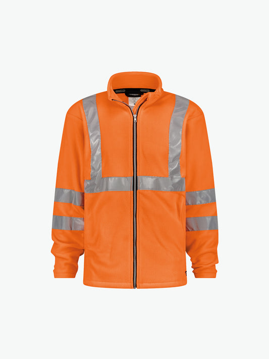 Dassy Kaluga Hogezichtbaarheidsfleecevest - Fluo-Oranje Werkvest Fleece HiVis Dassy