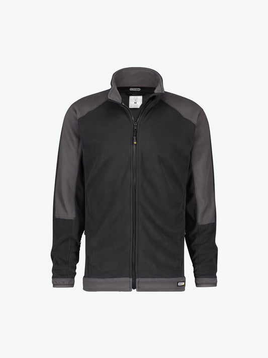 Dassy Kazan Tweekleurige fleecevest - Zwart/Cementgrijs Werkvest Fleece Dassy
