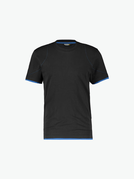 Dassy Kinetic T-shirt - Zwart/Azuurblauw Werkshirt Dassy