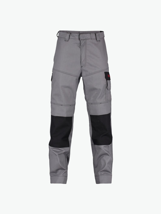 Dassy Lincoln Multinorm werkbroek met kniezakken - Grafietgrijs/Zwart Werkbroek Dassy