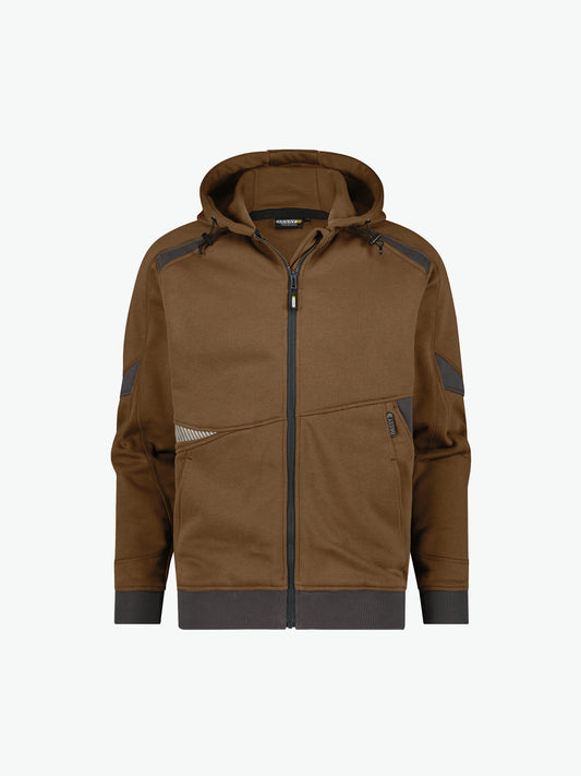 Dassy Lunax Hoodie - Leembruin/Antracietgrijs Werkhoodie Dassy