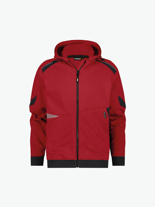 Dassy Lunax Hoodie - Rood/Zwart Werkhoodie Dassy