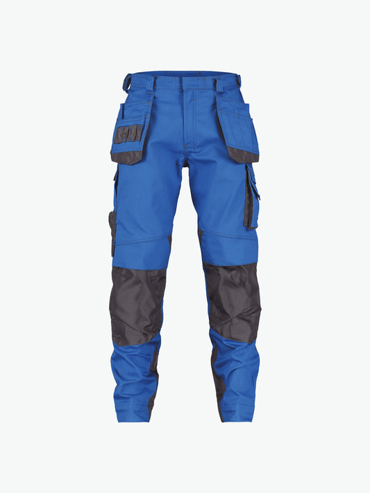Dassy Magnetic Holsterzakkenbroek met kniezakken - Azuurblauw/Antracietgrijs Werkbroek Dassy