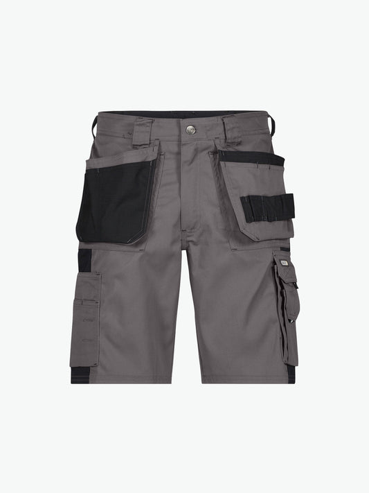 Dassy Monza Tweekleurige holsterzakkenshort - Cementgrijs/Zwart Korte Werkbroek Dassy